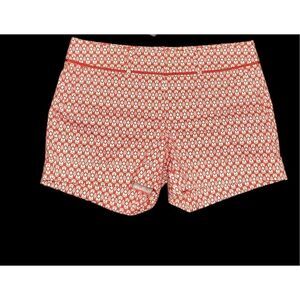 NEW WITH TAGS New York & Company Shorts Women's Size 12 peachy Pink & cream geom